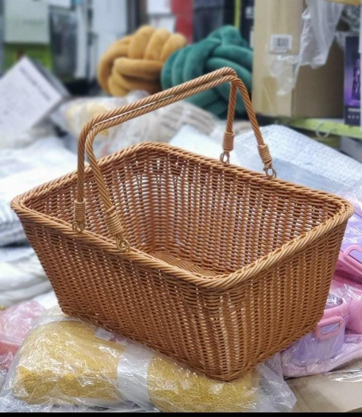 Rattan wicker basket