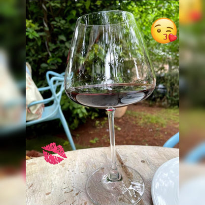 6Pc 800ml Bulb Wine Glasses