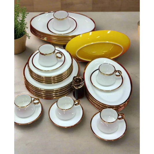 36pcs gold line dinner set
