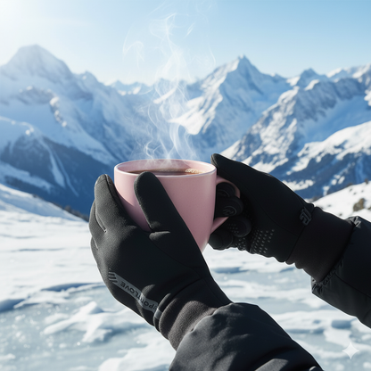 Warm winter sports gloves