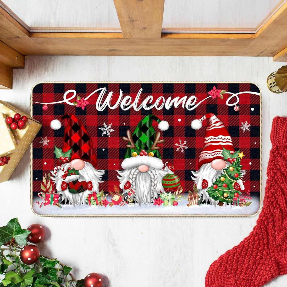 Christmas Entryway Mats Gha