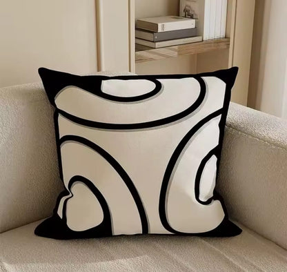 Luxury abstract art cushion