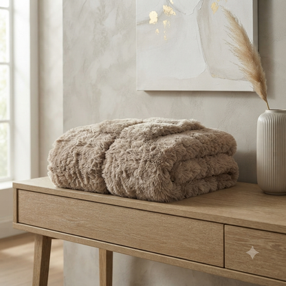 Soft Bubble Winter Throw Blanket Plain