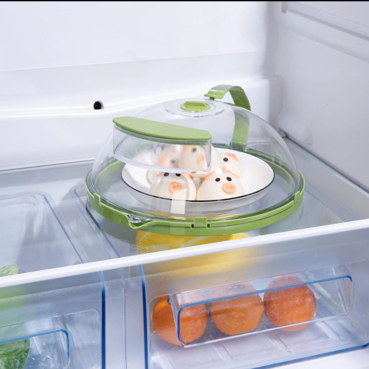 Microwave Splatter Cover with Vent and Handle