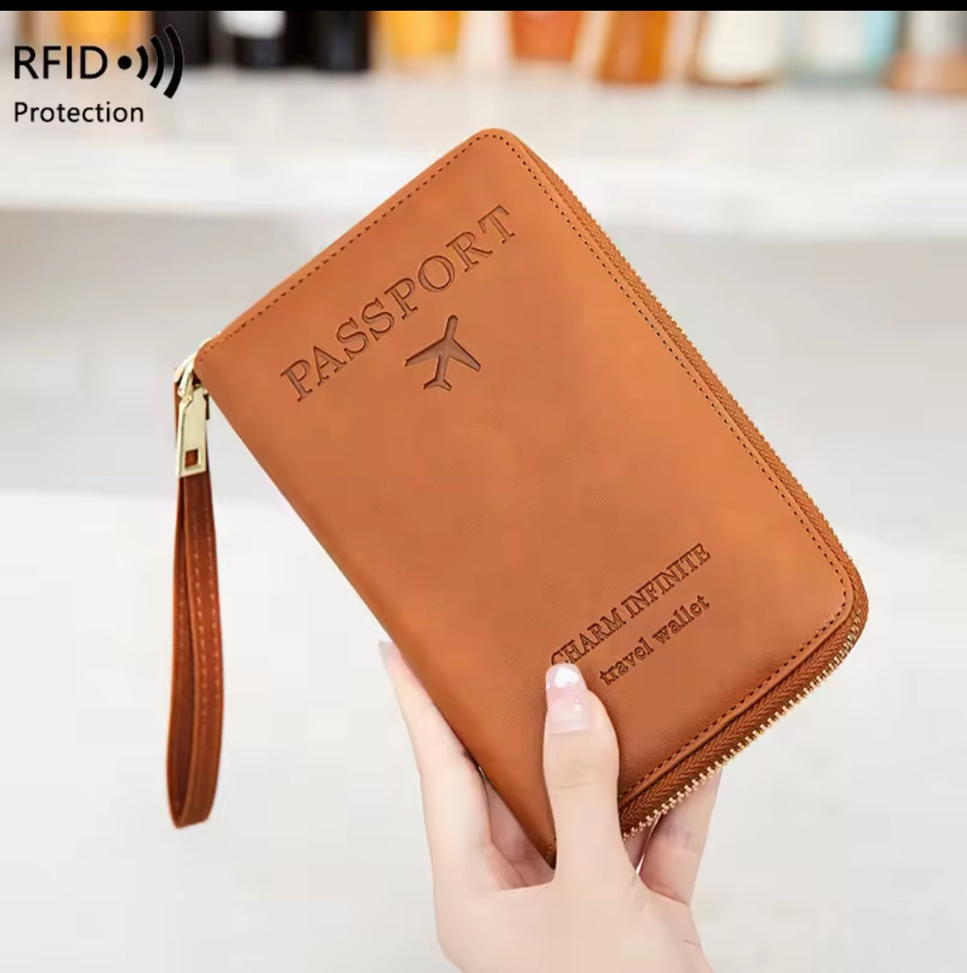 Travel wallet passport protector