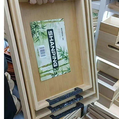 3Pcs Multi-Functional Bamboo Food Storage Tray Set