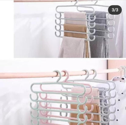 3pcs 5 Layers Non Slip Strong PVC Hanger