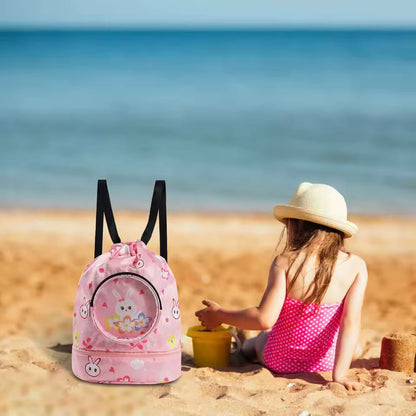 Drawstring waterproof swimming bag