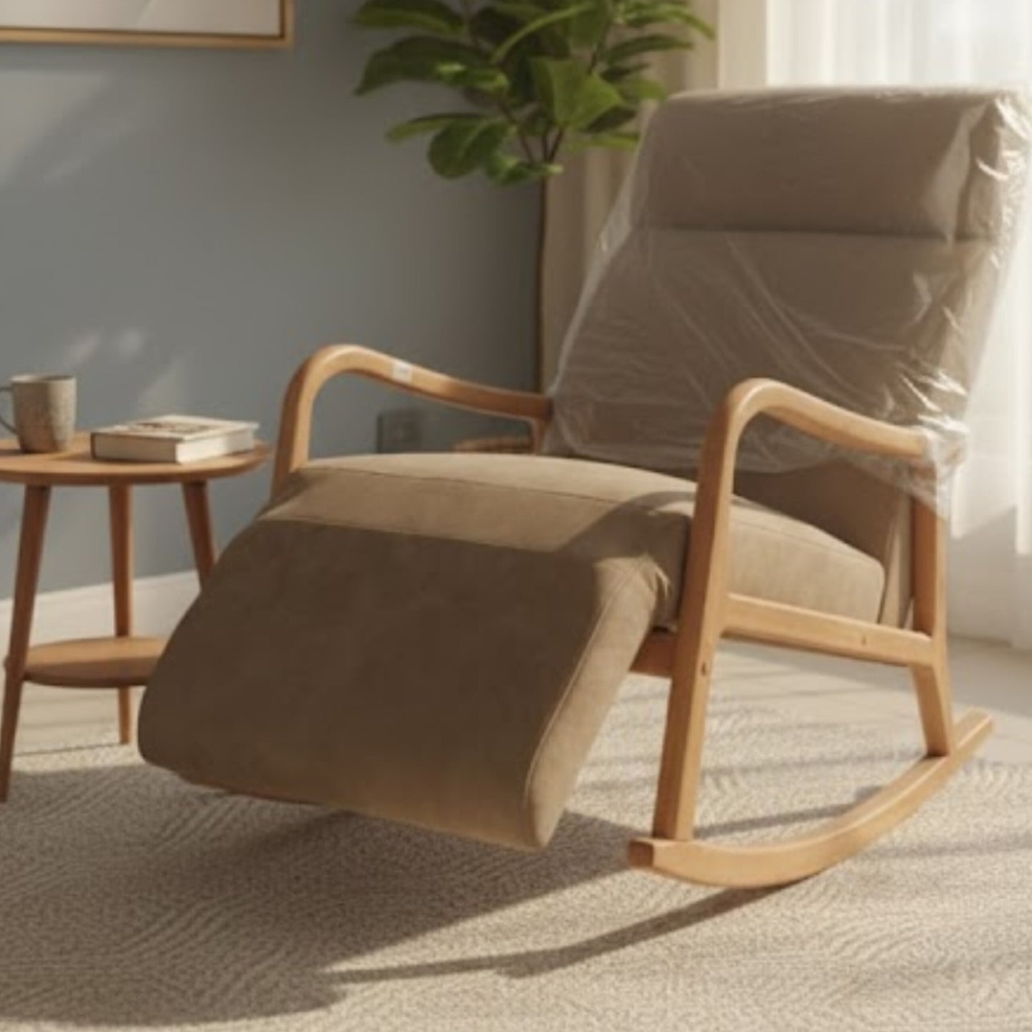 Solid wood rocking chair