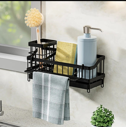 Metallic sink caddy