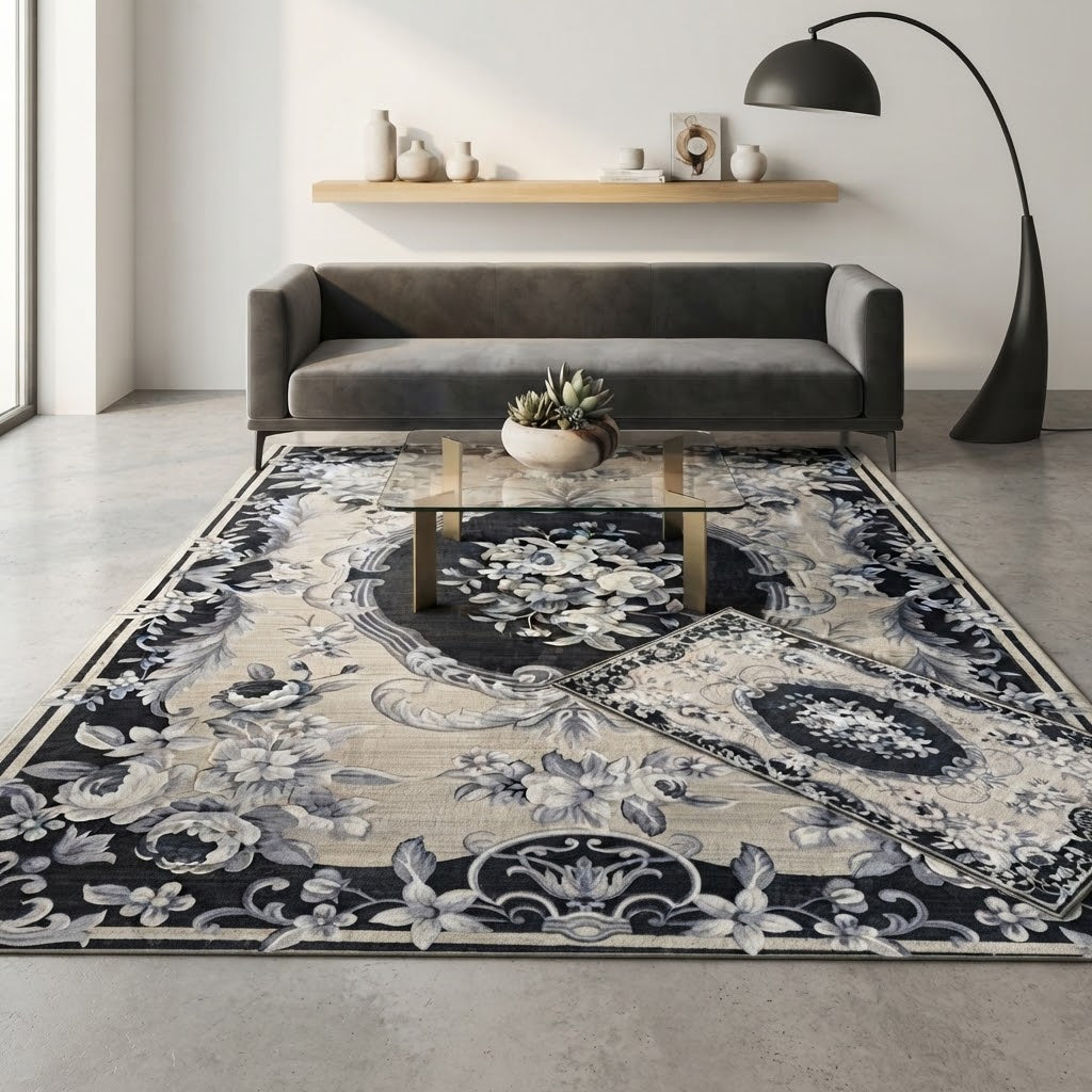 5*8 HD Carpet Set with Matching Door Mat