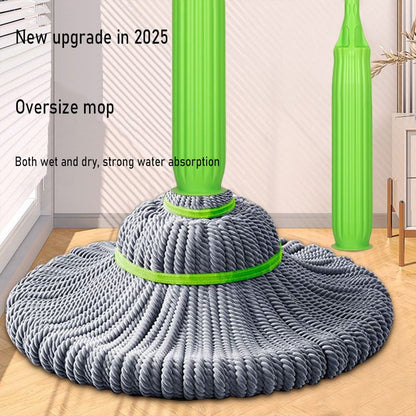 360 rotating self wringing bamboo twist mop