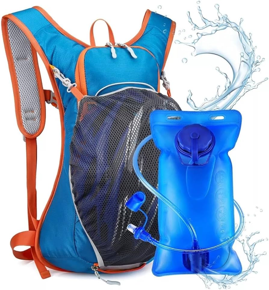 Hydration backpack with water bladder sports bag