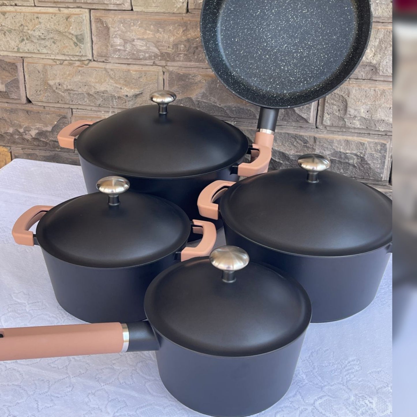 15Pcs Enamel Cookware Set