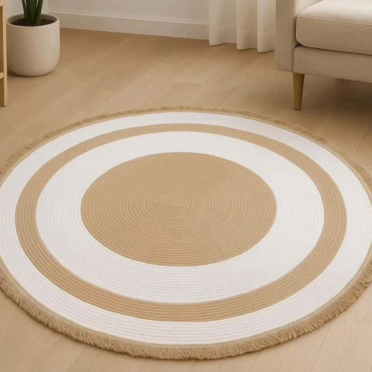 Boho Round Natural Straw Rug Carpet gha