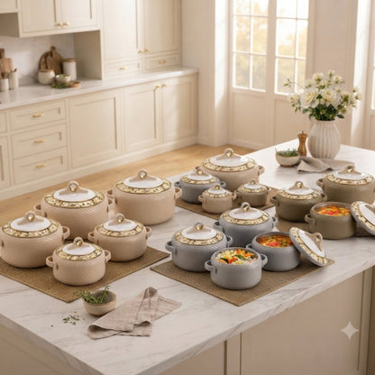 4pcs Hotpot Casserole Set