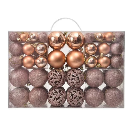 100Pcs Rose Gold Christmas Balls