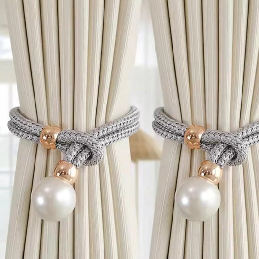 Pearl curtain tiebacks
