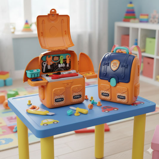 Pretend play kids toy set for kitchen doctor boy tools and dessert set