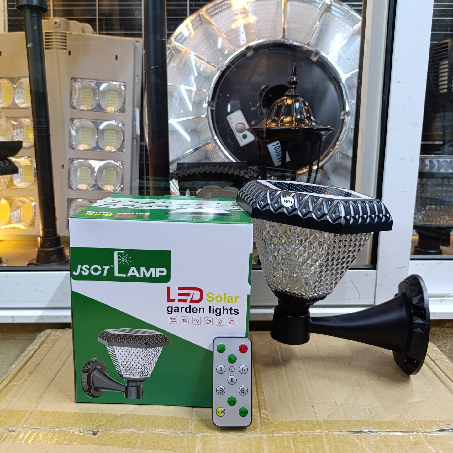 Solar Wall Garden Lights with RGB,WW ,WH