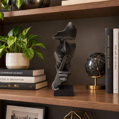 Resin Silent Man Statue Sculpture