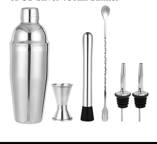 6pcs Cocktail set Boston shaker