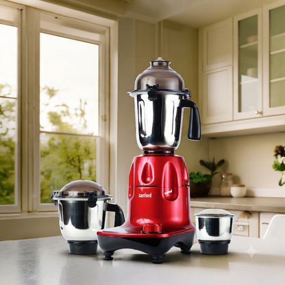 Sanford Mixer Grinder 3 Jar With 1200W Motor and Stainless Steel Jars - SF5911GM