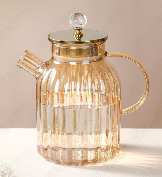 Borosilicate glass teapot