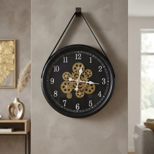 Rotating Moving Gear Wall Clock