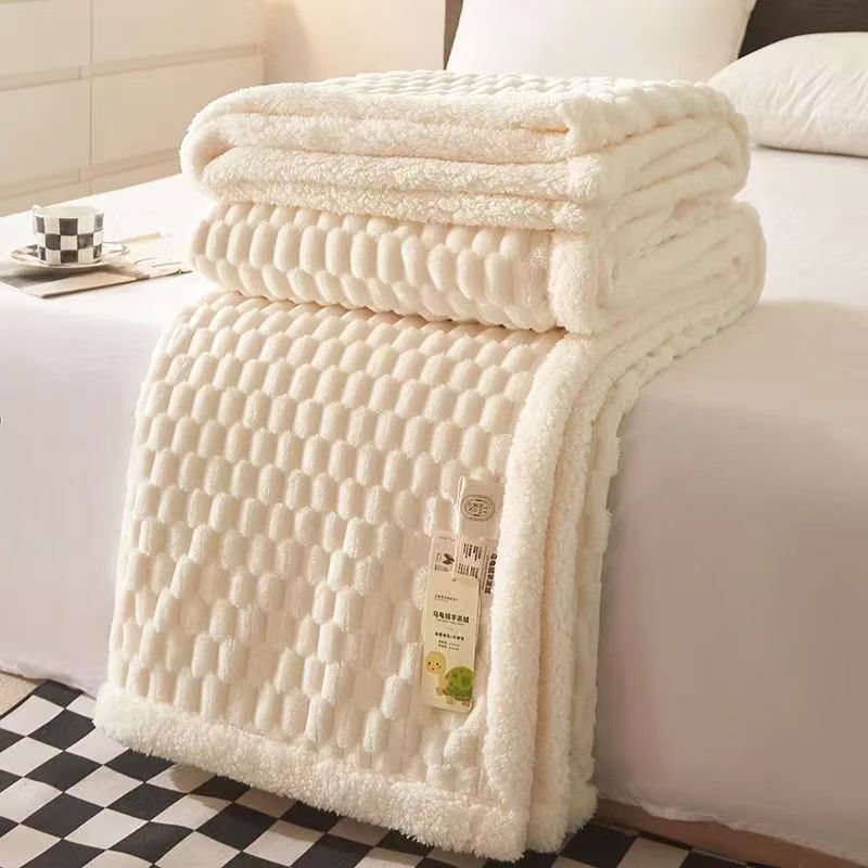 Warm throw blanket