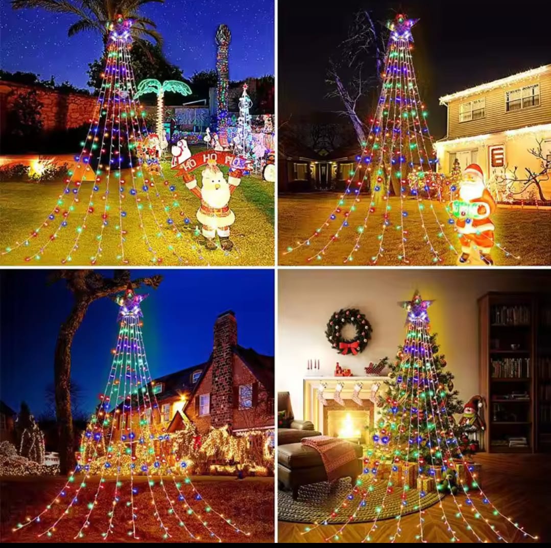 2.2 Christmas waterfall string multicolor lights