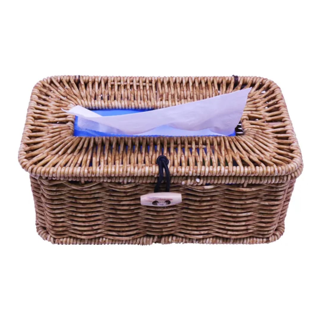 Rattan tissue serviette box
