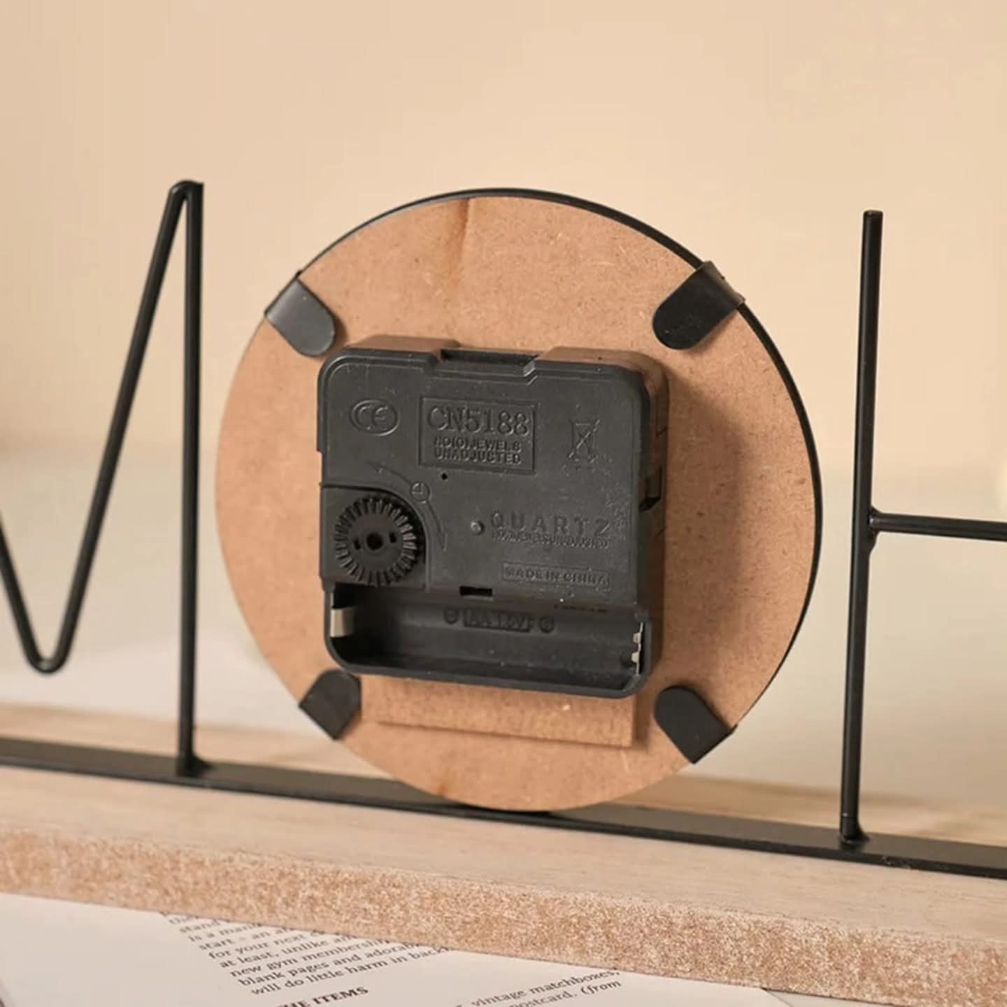 Handmade creative Tv cabinet clock decoration