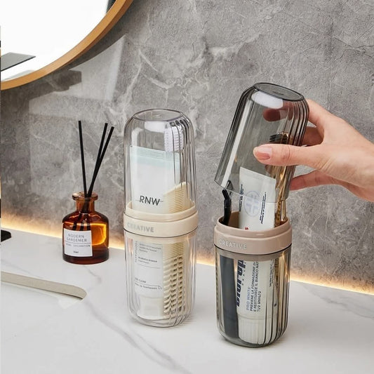 Travel toothbrush holder