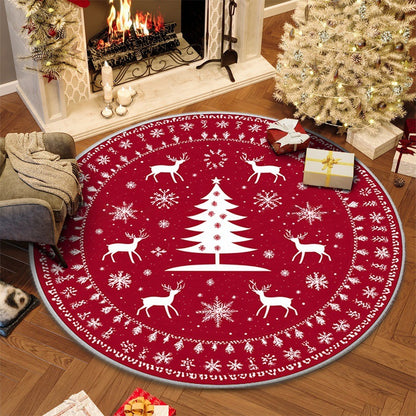 100cm Christmas Circular Anti Slip Carpet