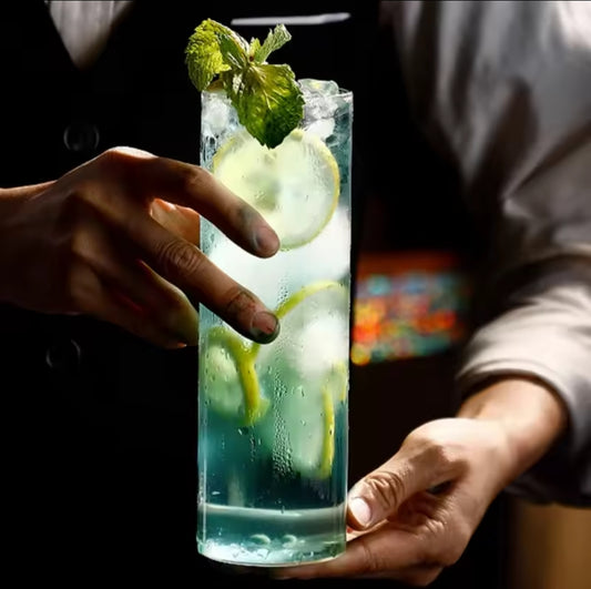 6 Long Highball Glasses