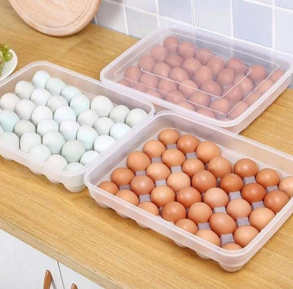 34pcs clear plastic egg tray