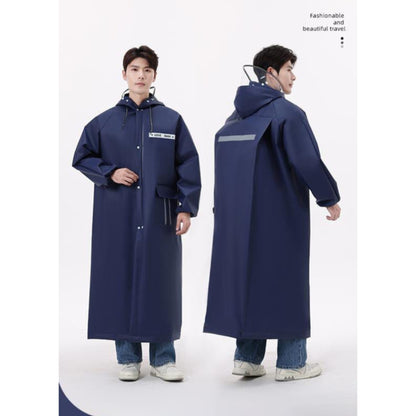 Adult raincoat with wide brim hat