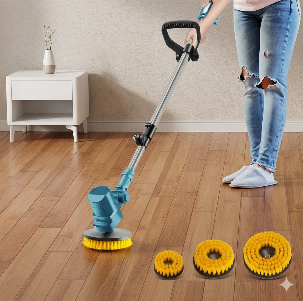 Extending Arm 3 in 1 Electric Spin Scrubber