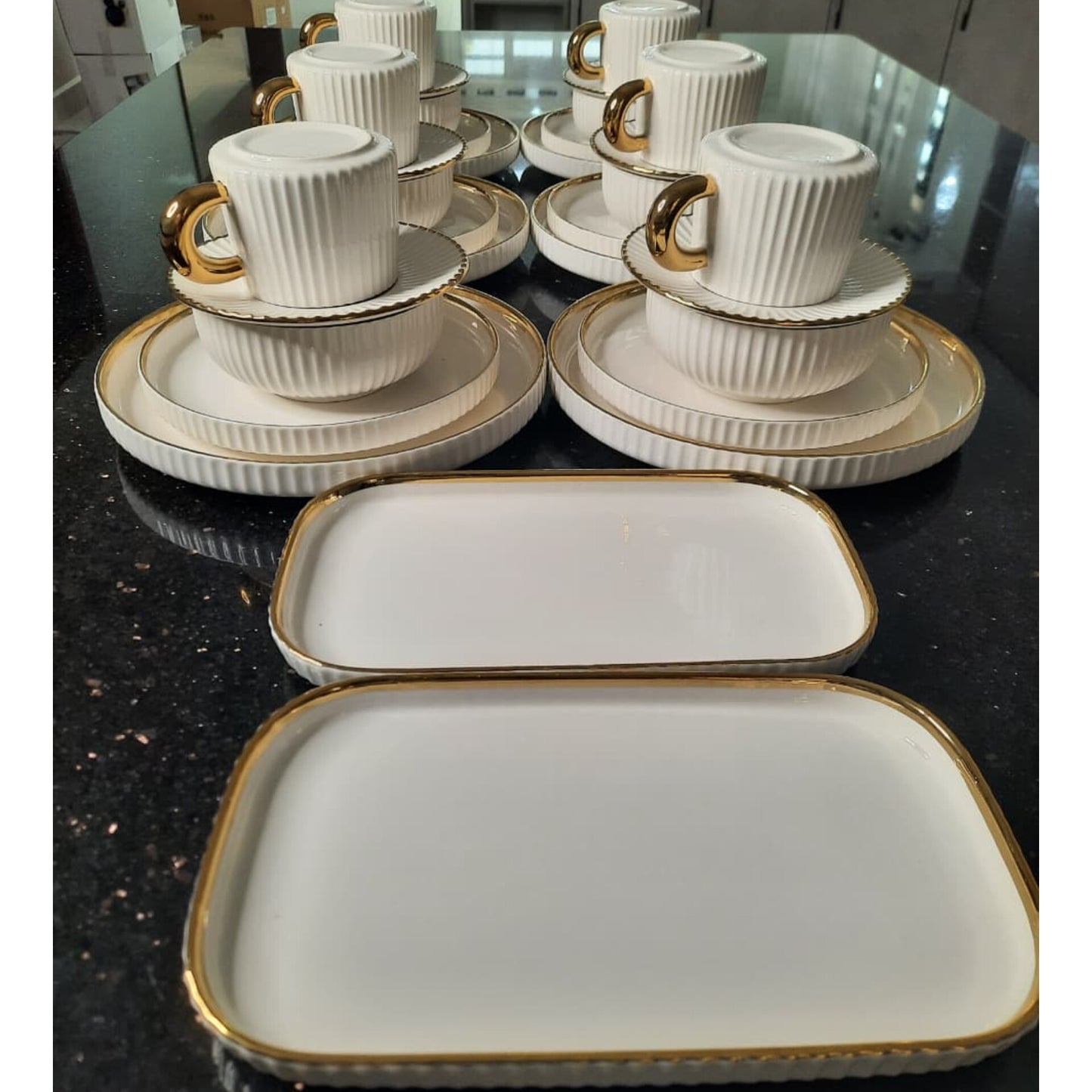 32Pcs Gold realm Dinner set