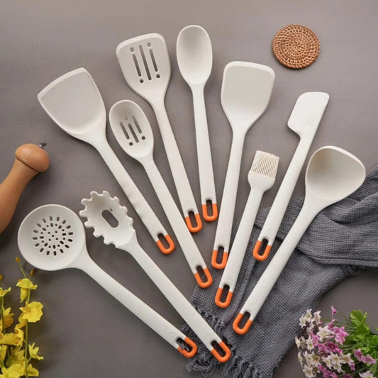 Silicone Kitchen Utensil Set with Holder