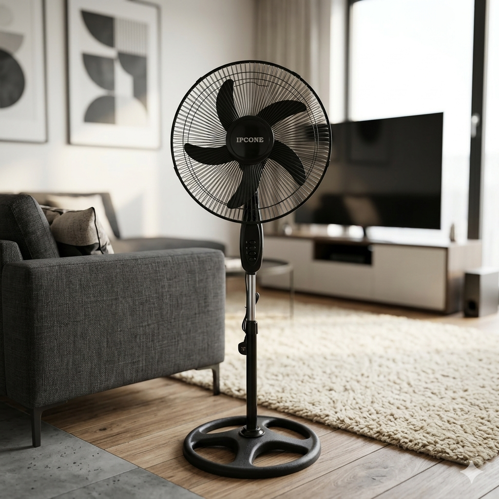 Black Stand Fan