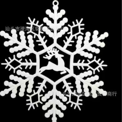 Set Of 6 Snowflake Deco Set |8Cm