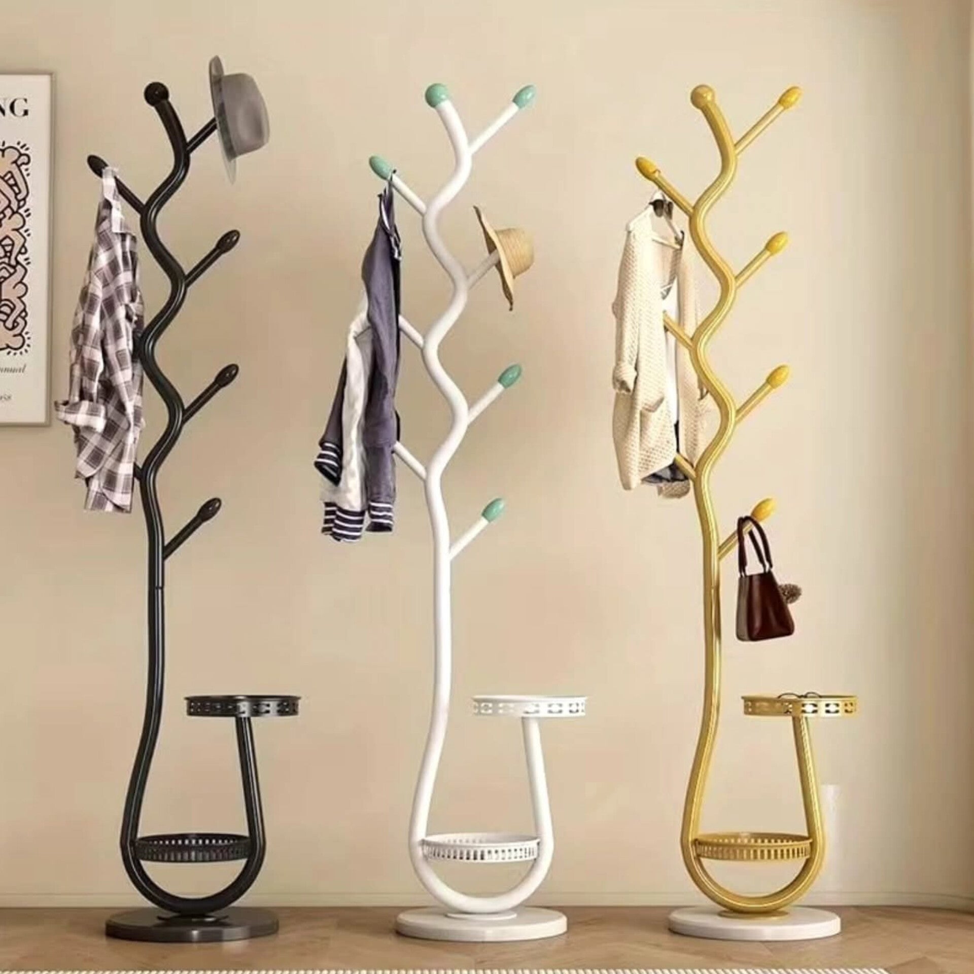 Branch Design Floor Standing Coat Rack