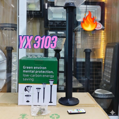 YX 3103 Solar Garden Pillar Light