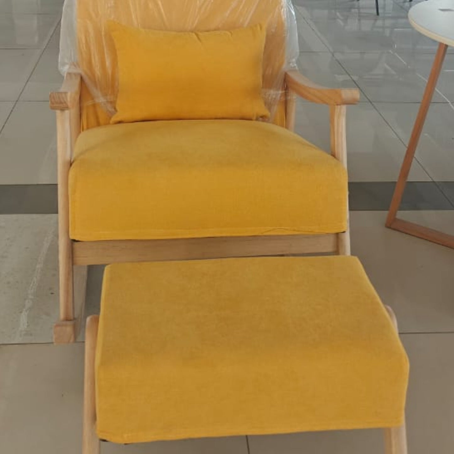 Rocking chair with Ottoman footrest