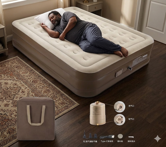 5*6 Inflatable Air Bed Mattress with Built in Electric Pump