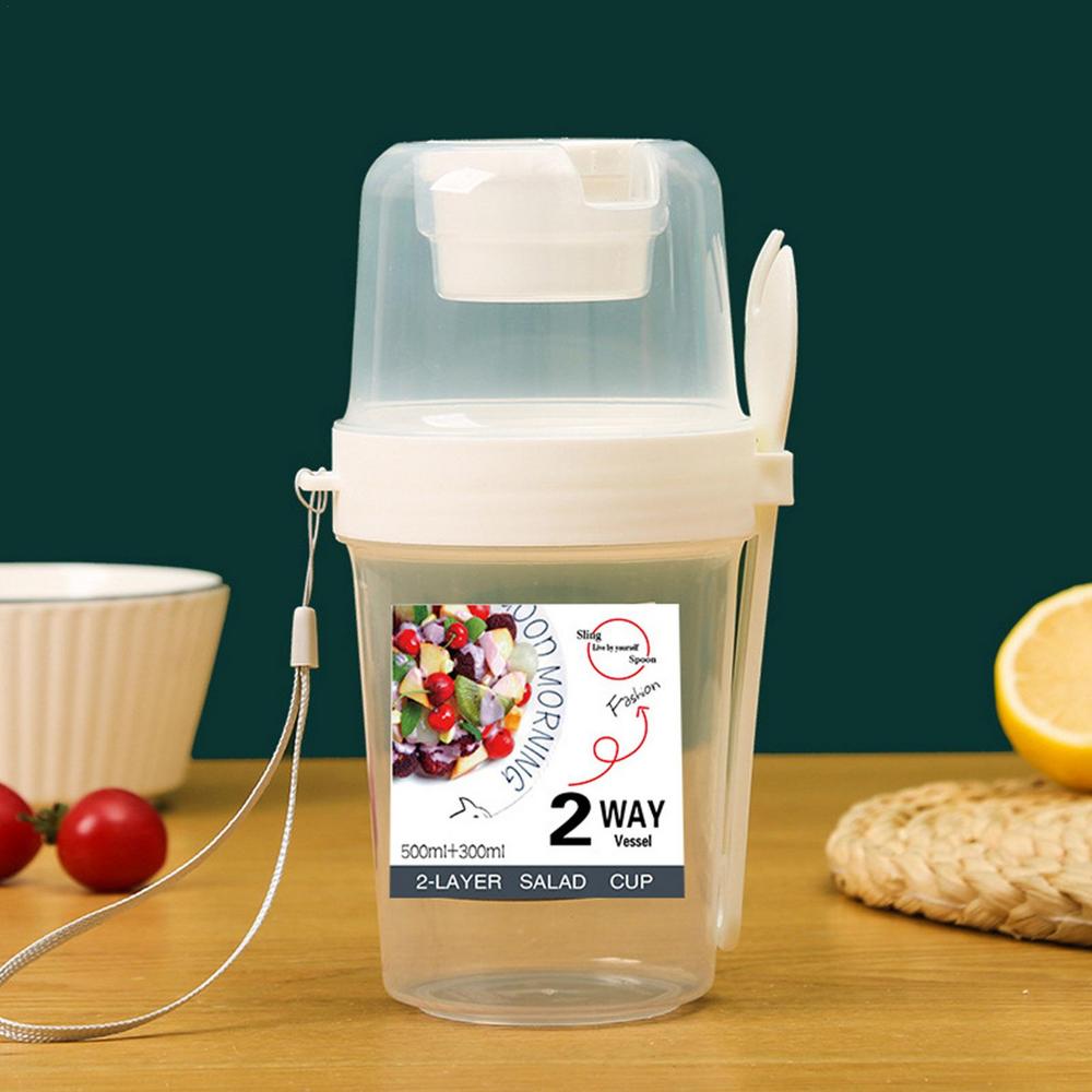 Salad cup oats storage