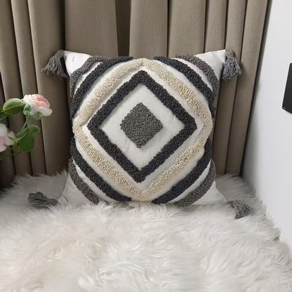 Knitted throw pillow cases