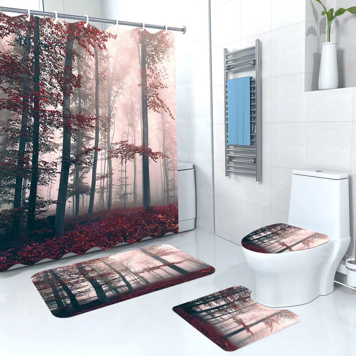 4 in 1 Bathroom woolen mats